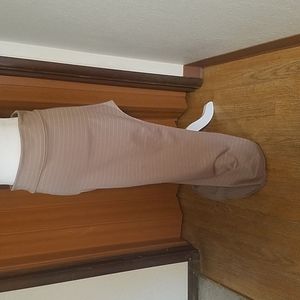 MADOX BEIGE STRIPED MAXI SKIRT